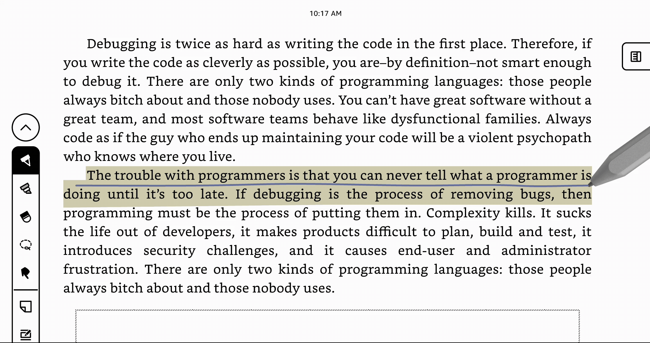Final annotation design